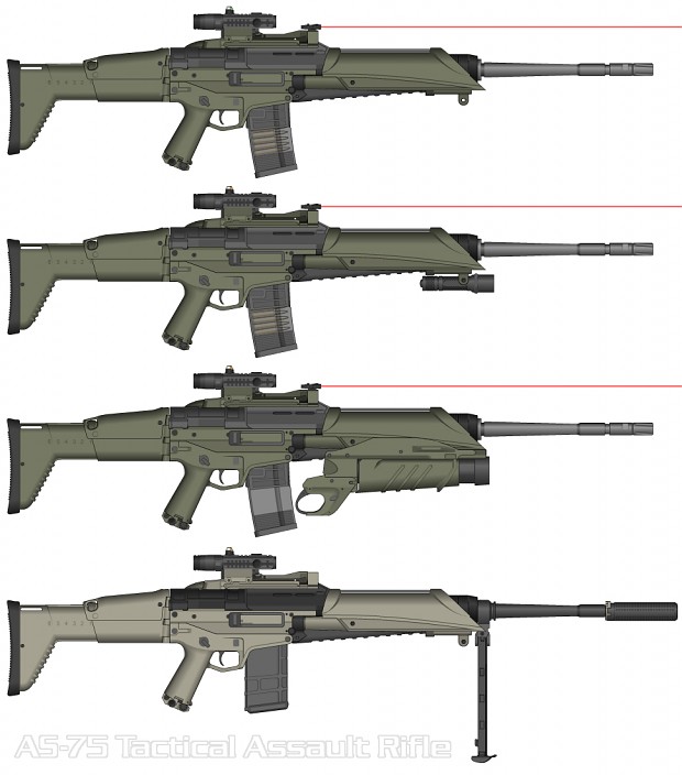 The AS-75 Tactical Assault Rifle
