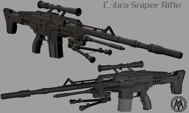Cobra Sniper Rifle - 3D model
