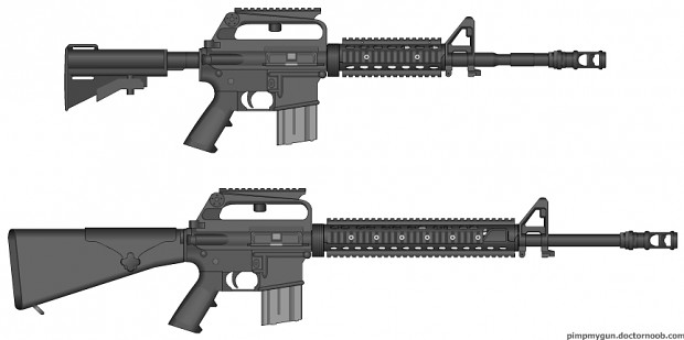 Modernized M16A1 and CAR-15