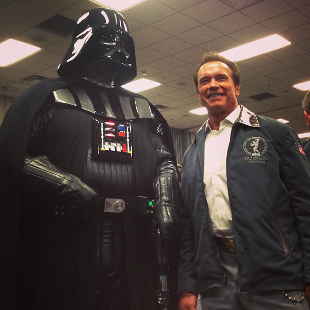 Arnie with Vader