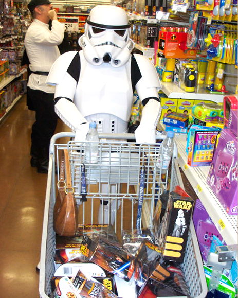 When Shopping our 501st Stormtroopers will help