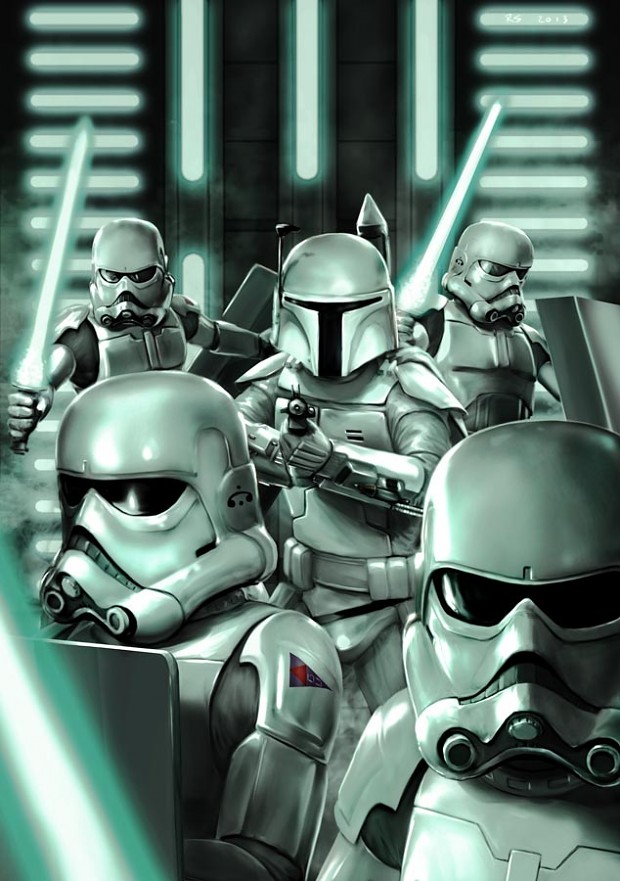 Concept Stormtroopers With Prototype Boba Fett image - 501st Legion