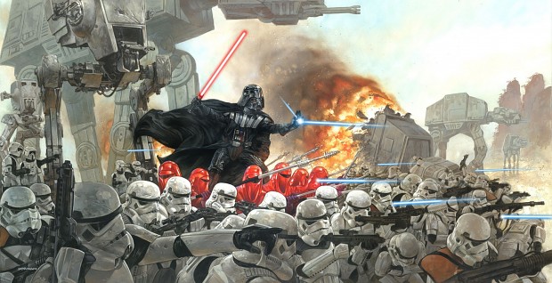 Vader and the 501st fighting it out