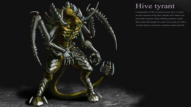 Tyranid hive tyrant ready to eat