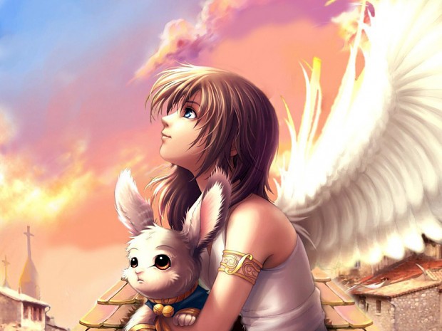 Angel Fantasy Anime Girl Art 4K Wallpaper iPhone HD Phone #6111k
