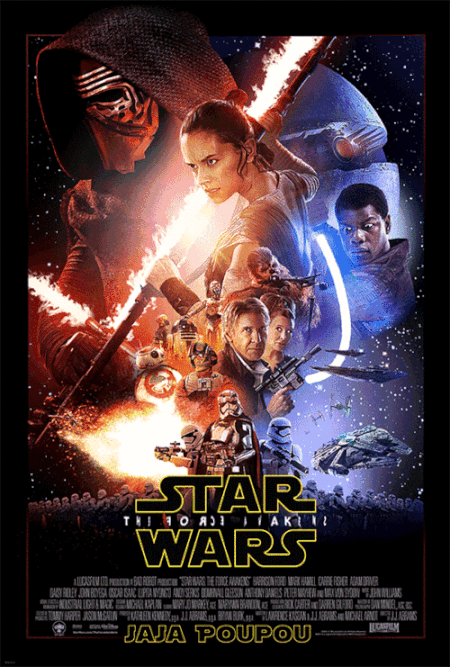 Star Wars the force awakens - animated poster