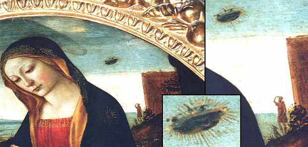 Madonna painting - ufo or ?