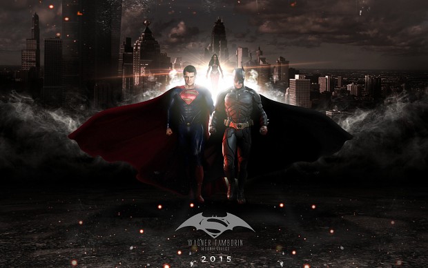 Batman vs Superman - movie poster walking