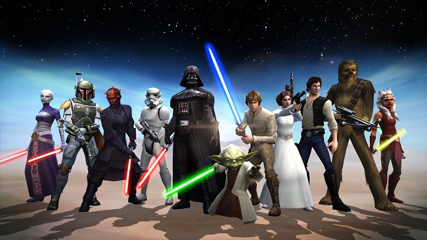Star Wars - Galaxy of heroes - Game poster all