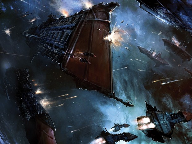 Warhammer 40k - Spaceships Battle Artwork