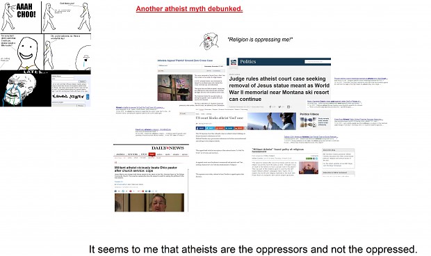 Are atheists persecuted and oppressed?