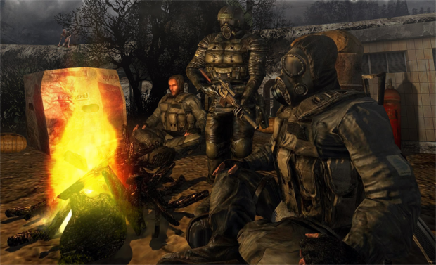 Mercenaries by the campfire
