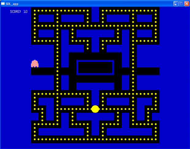 An early pacman maze 