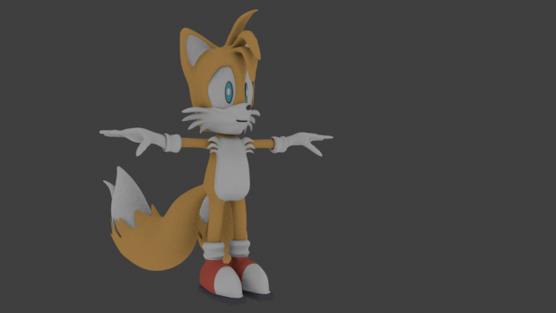 Miles "Tails" Prower 3d model I made.