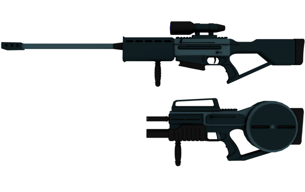 Deus Ex Assault Rifle and Sniper