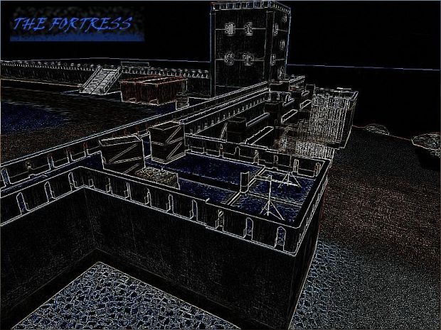 The fortress screenshot, styleized