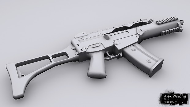 Low Poly - H&K G36C Rifle