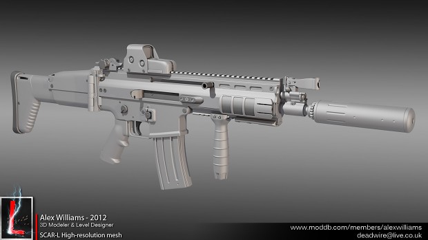 SCAR-L High-resolution mesh with attachments