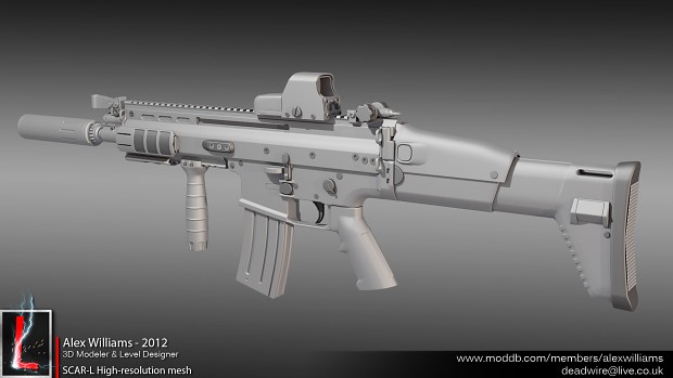 SCAR-L High-resolution mesh with attachments