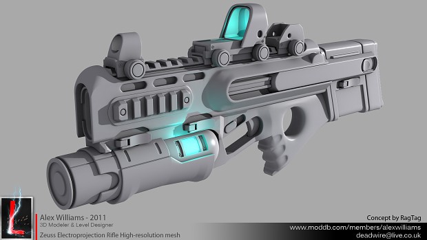 Zeuss Electroprojection Rifle High-resolution mesh