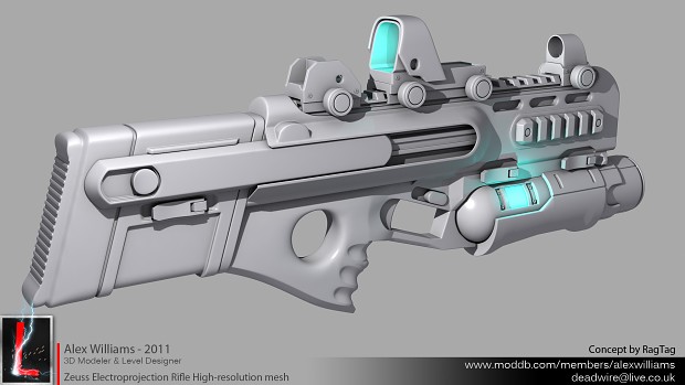 Zeuss Electroprojection Rifle High-resolution mesh