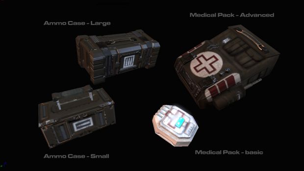 Ammo Cases and Medical Packs