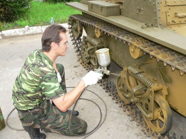 T-38 tank repaint