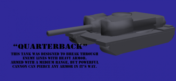 Quarterback tank rendered with Photoshop CS4