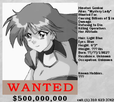 Random NR In-Game Art #15 - Hinotori Wanted Poster