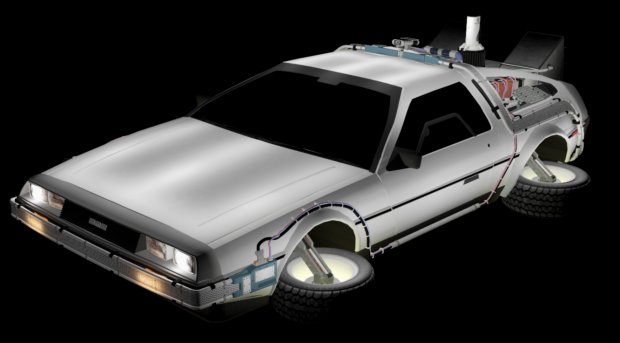 Lighting on the BTTF2 DeLorean and on the StarGate