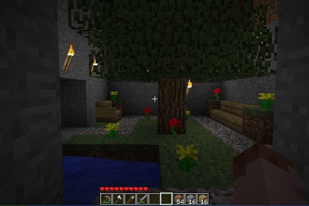 Minecraft Small Underground Garden/ Chillout Place