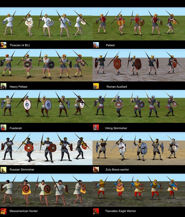 Empire Earth: New Skins For Javelins and Pillum