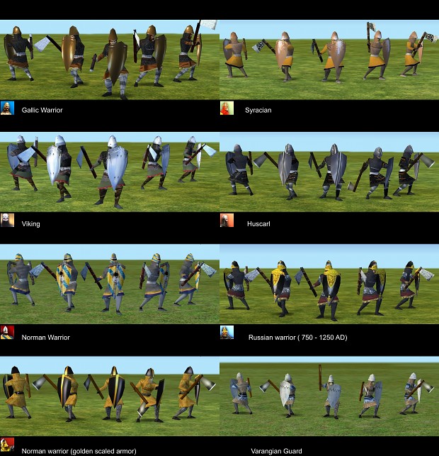 Empire Earth: New Skins For Vikings, Huscals and Gallic Warriors