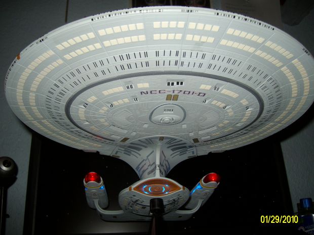 My awesome Starship Enterprise-D Toy Model!