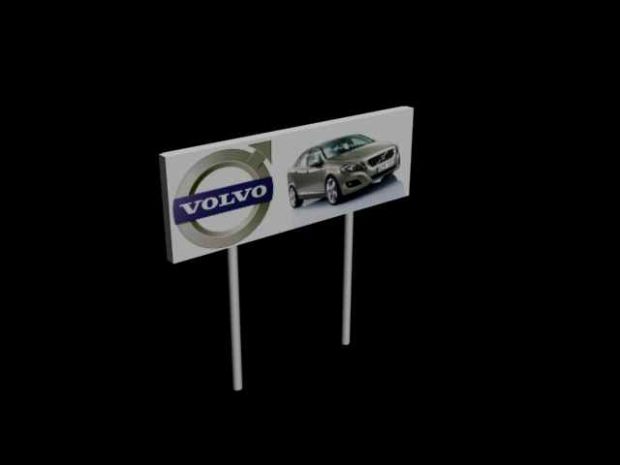 Volvo advertising sign