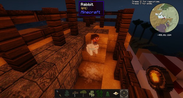 Minecraft screens - an odd village