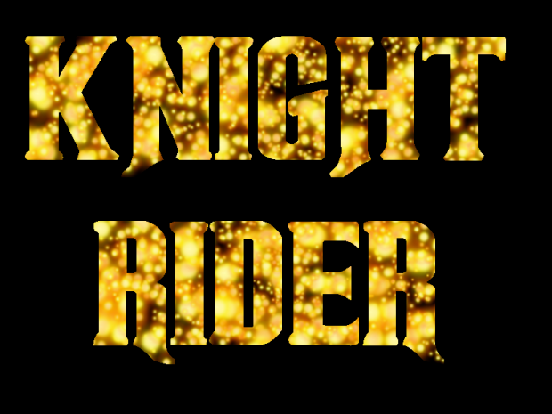 Knight Rider Font with Glow effect