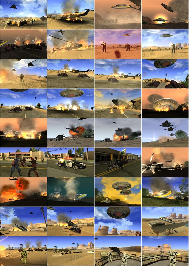 pics from California Megamod for GTA San Andreas