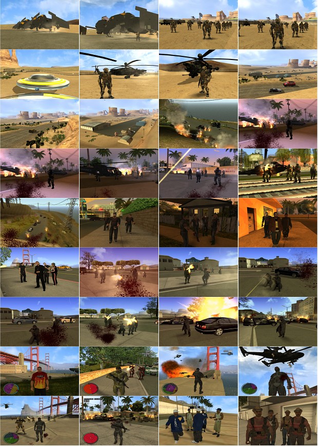 pics from California Megamod for GTA San Andreas