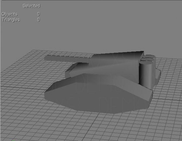 A  low-poly tank modelling try.