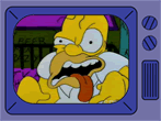 Homer's scary face