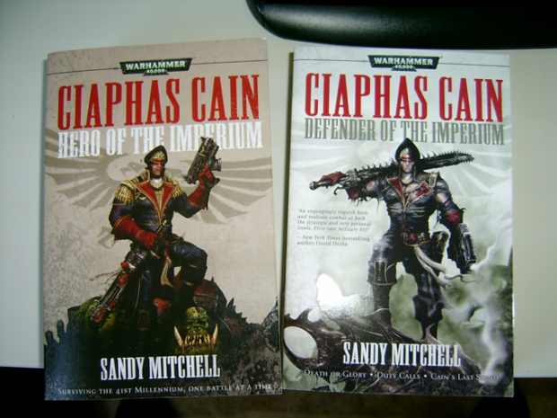 My Ciaphas Cain books and my desktop