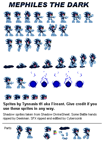sprites and more image - mephiles_the_dark - Mod DB