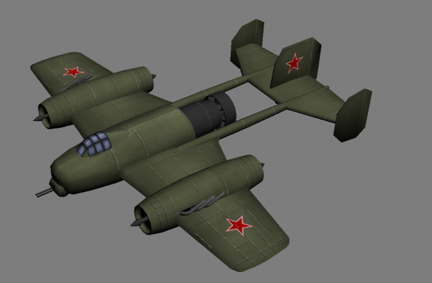 Soviet super bomber (textured)