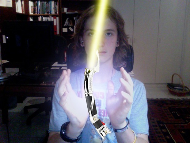 Me....with a LIGHTSABER!!!!