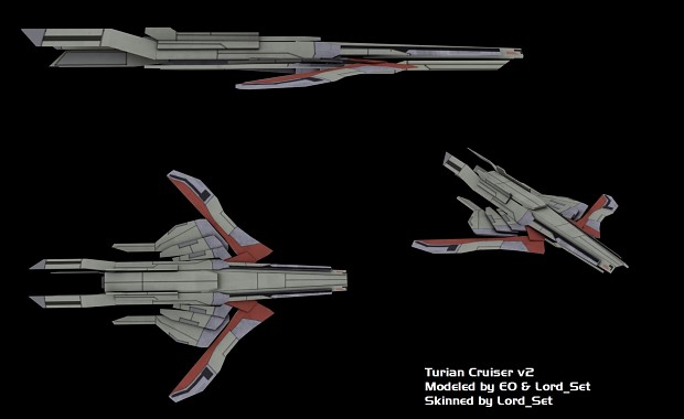 Turian Cruiser Before and After