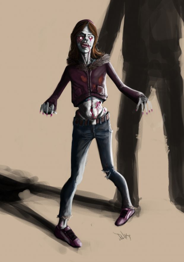 Zombie concept w.i.p4 closeup
