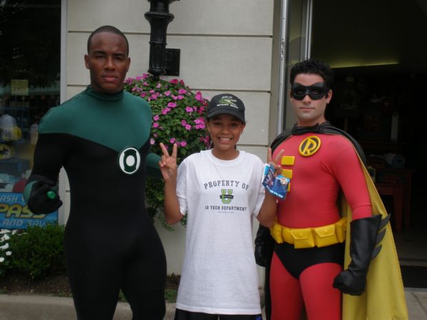 me and the bat (and green lantern)