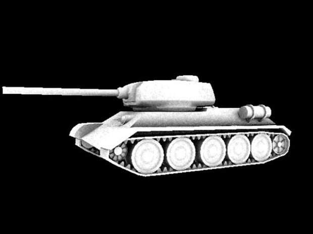 T-34 modelled in Maya