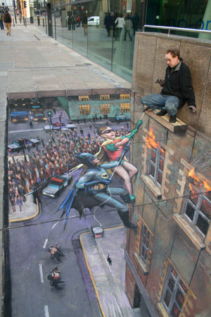 Awesome 3D chalk drawings